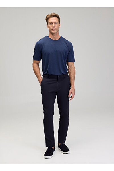 BROOKS BROTHERS Normal Bel Düz Paça Standart Lacivert Erkek Pantolon BBSS25MP...
