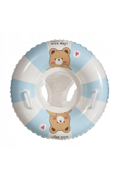 Krista Inflatable Children's Inflatable Inflatable Swing with Inner Seat - Summer, Model Bleu with White