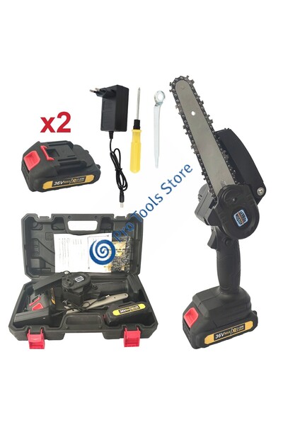 German Meister PROMO Cordless Chainsaw, German Meister, 6" Bar + Chain, 36V, 5Ah