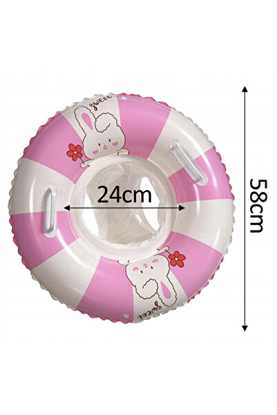 Krista Pink & White Inflatable Kids’ Swing with Inner Seat – Summer Model