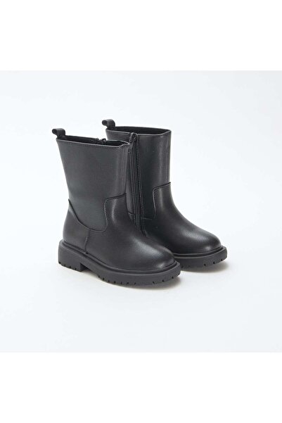 KİABİ Zipped High Boots BLACK