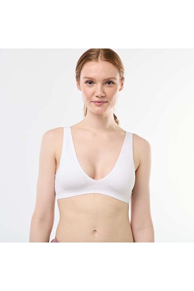 KİABİ 2-Pack Seamless Ribbed Bralettes WHITE
