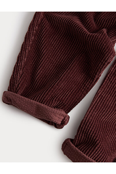 Marks & Spencer Saf Pamuk Kadife Pantolon (2-8 Yaş)