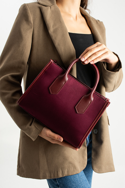 Night Cellina Model Suede Women's Hand and Shoulder Bag