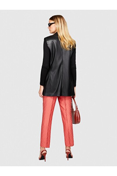 Sisley Women's Viscose Blended Carrot Cut Jacquard Pants 323A47R8Lf03Q-Sis8K5