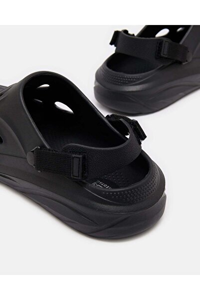 REDTAG Men Black Embossed Clog
