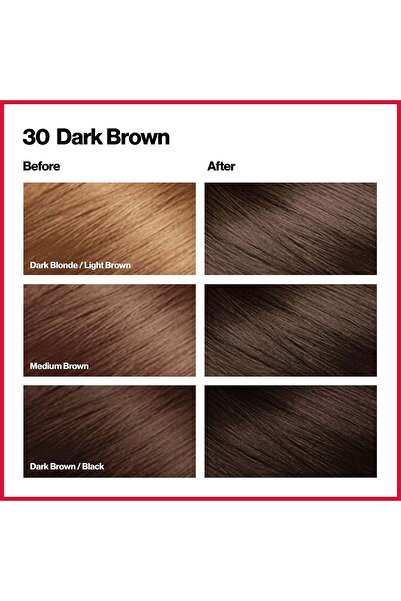 Revlon Permanent hair dye without ammonia COLORSILK 30 dark brown 1 pc