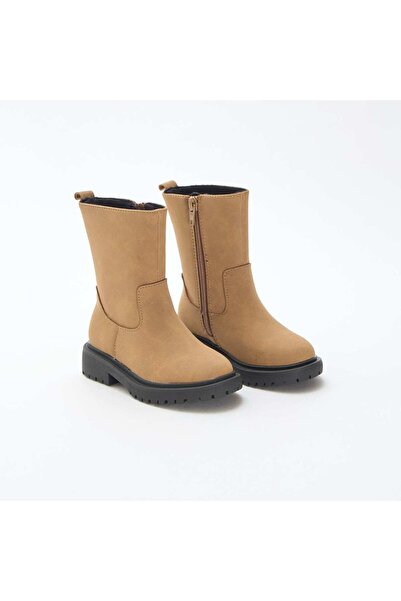 KİABİ High Zipped Boots BROWN