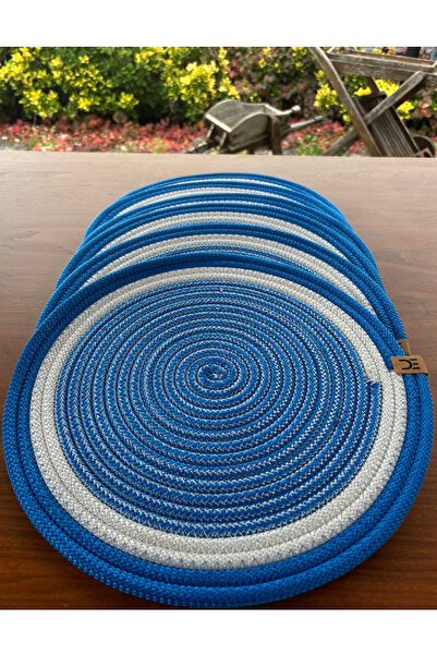 Home Inn Home Textile 6-Piece Round Placemat Set – Easy to Clean, for Modern Tables