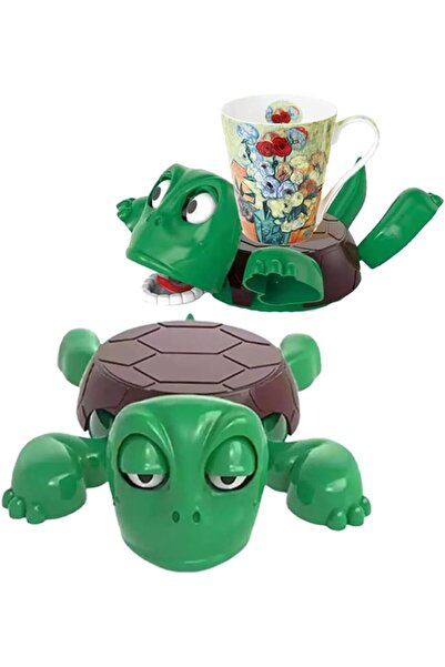 Generic Turtle Coaster Funny Turtle Cup Holder with Surprise Expression for Home Bar Office