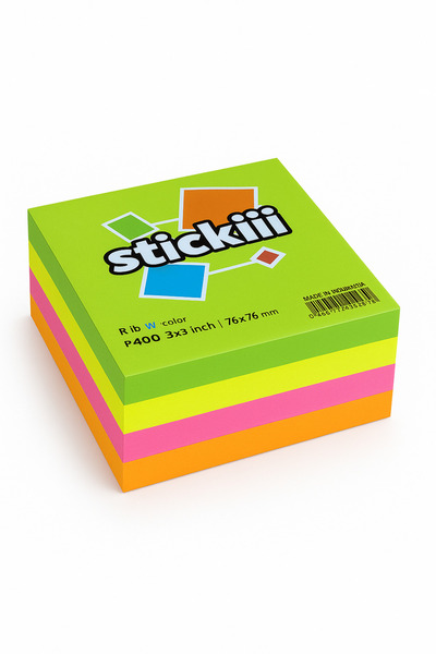 YONK Stickiii 400 Sheets Sticky Notes 3x3 Inch (76x76mm) —for Office, School & Home