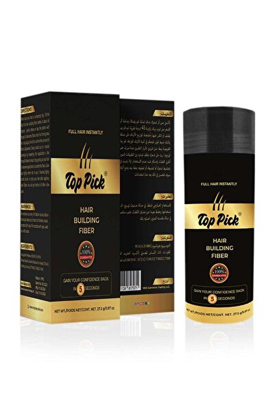 TOPICK ألياف الشعر السوداء من أفضل اختيار 27.5 جرام - تغطية شعر واثقة