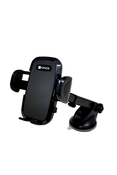 ADMOS AM-301 2in1 Car Phone Mount: Suction Cup & Air Vent Holder with 360° Rotation, One-Hand Use