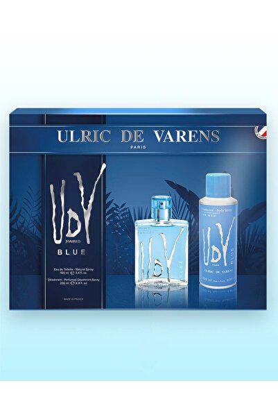 Ulric De Varens UDV Blue Gift Set - EDT 100 ml + Deodorant 200 ml