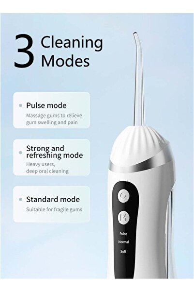X SPRING Portable Cordless Water Flosser for Teeth Cleaning,3 Cleaning Modes And 4 Jet Tips