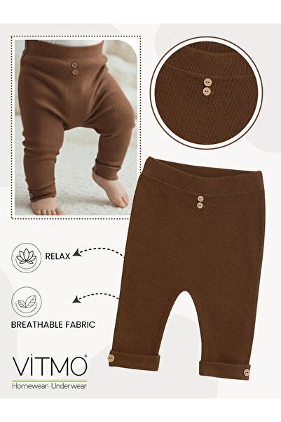 vitmo Baby leggings 100% cotton single bottom stretchy and comfortable Corded Fabric fabric
