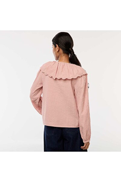 KİABİ Blouse with large Peter Pan collar PINK