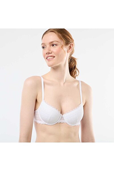 KİABİ Lace Balconette Bra WHITE