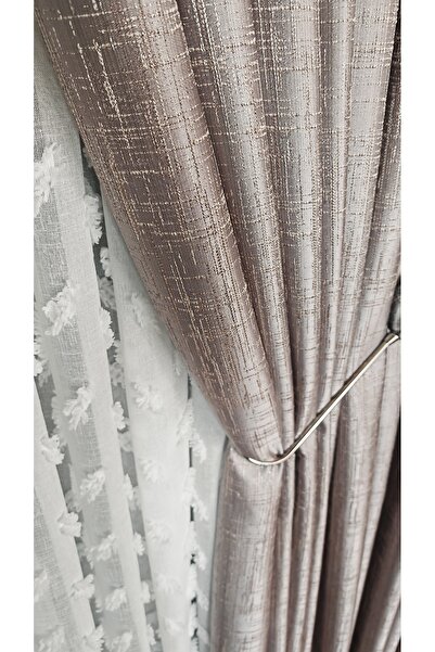 Yuka Κουρτίνα φόντου πάνελ καπνιστή ασύμμετρη σχεδίαση μονόπτερο 1/3 συχνά πτυχωμένη σειρά πολυτελείας βαρύ βάρος