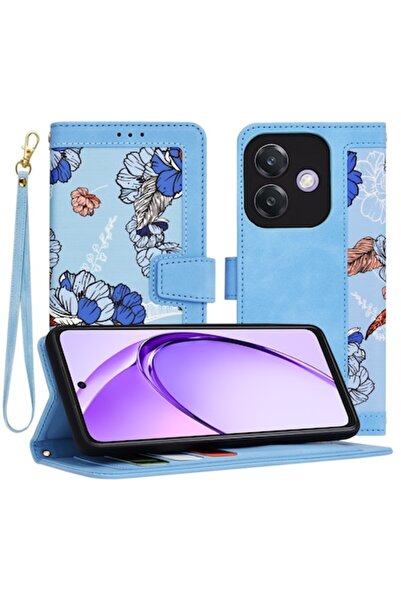 Modo Калъф за Oppo A40 4G / A60 5G / S42, изкуствена кожа, ярко син