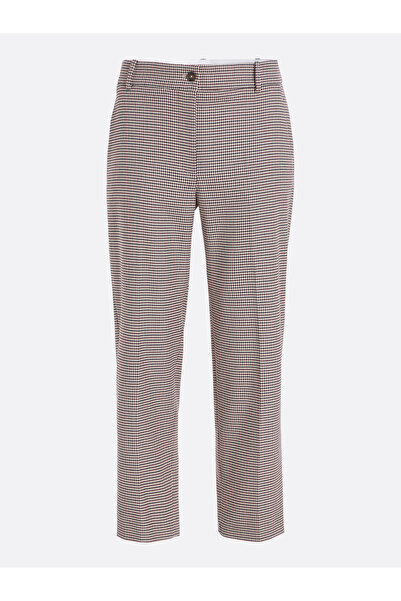 Tommy Hilfiger Women Houndstooth Rouge Slim Rwb Straight Leg Trousers