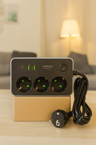 Winboss WINNBOSS 3 TYPE-C + USB Termal Akım Korumalı Uzatma Kablosu – Model 3414