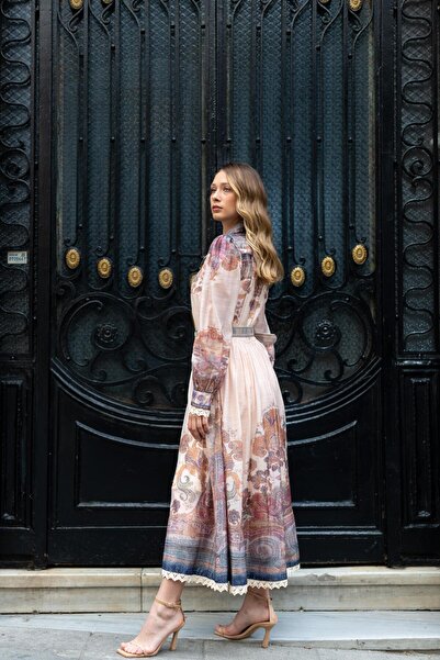 VorNişantaşı Women's Katherine Long Sleeve Buttoned Dress