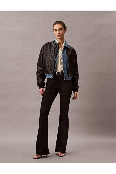 Calvin Klein HIGH RISE FLARE CK CLASSIC BLACK