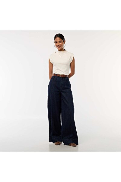 KİABİ Wide Leg 5-Pocket Jeans BLUE