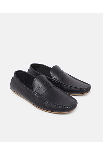 REDTAG Men Black Plain Loafer
