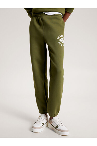 Tommy Hilfiger Women Putting Green Varsity Flock Sweatpants