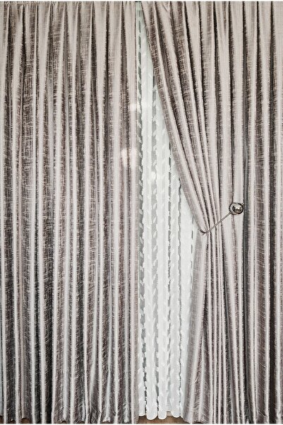 Yuka Κουρτίνα φόντου πάνελ καπνιστή ασύμμετρη σχεδίαση μονόπτερο 1/3 συχνά πτυχωμένη σειρά πολυτελείας βαρύ βάρος