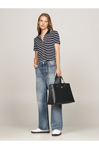 Tommy Hilfiger Women Black Modern Tote Bag