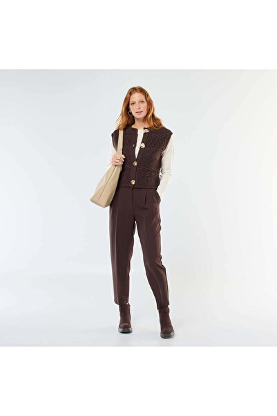 KİABİ بنطلون جزرة سائل بني