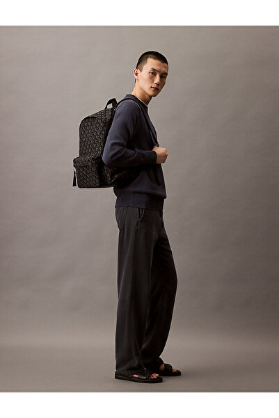 Calvin Klein Unstrctrd Mngrm Bckp - High Waist Leather Jacket