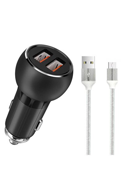 LDINO LDNIO C503Q Metal Car Charger: Dual USB, 36W Max Output, QC 3.0 Fast Charging, DC 12-24V Input