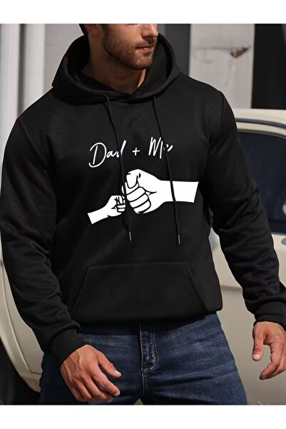 ship master Men's Dad and Me Printed Trend Hooded Sweatshirt - Comfortable Au...