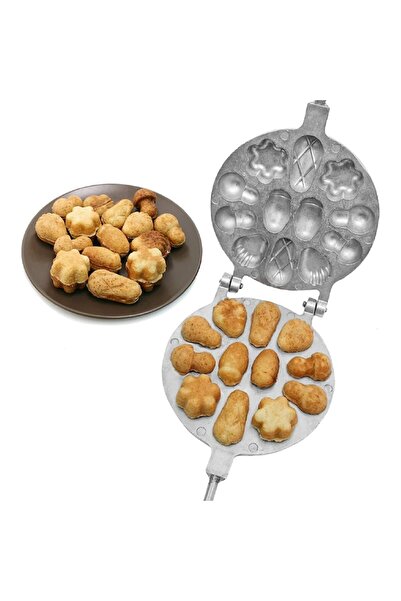 SUPER TRENDS Assorted Cake Baking Mold, For Stove or Hotplate, 12 Cavities, Aluminum