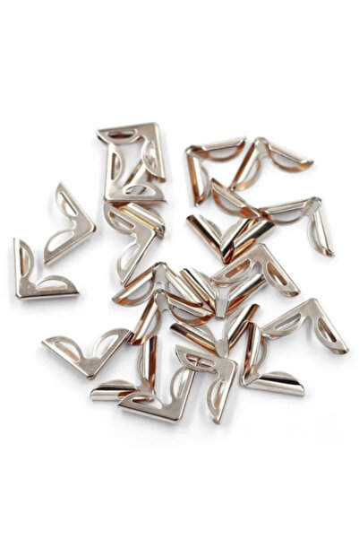 Gerenic زاوية مصحف معدنيه حجم صغير فضى