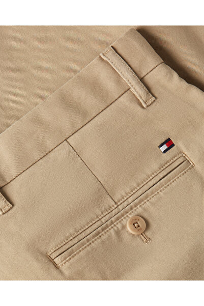 Tommy Hilfiger Men Beige Cotton 1985 Collection Bleecker Slim Fit Chinos