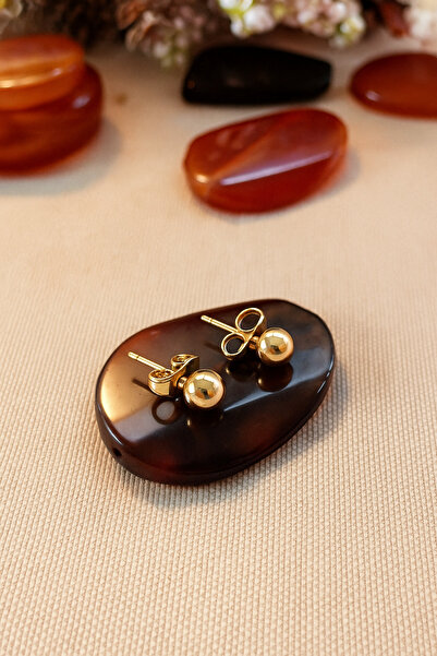 XUPING JEWELRY Vip Gümüş ve Altın Rengi Çelik Top Küpe Günlük Kullanıma Uygun