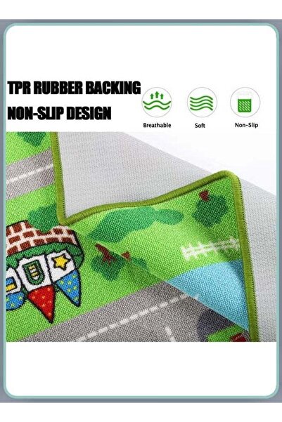 Generic Kids Car Playmat,City Life Road Traffic Game Playmat,Educational Area Playmat(80*120 cm)