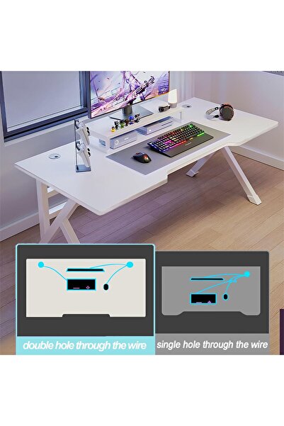 Bentifar Gaming Desktop Computer Desk,Home Office Desk,Versatile Gaming and Study Solution for Modern Homes