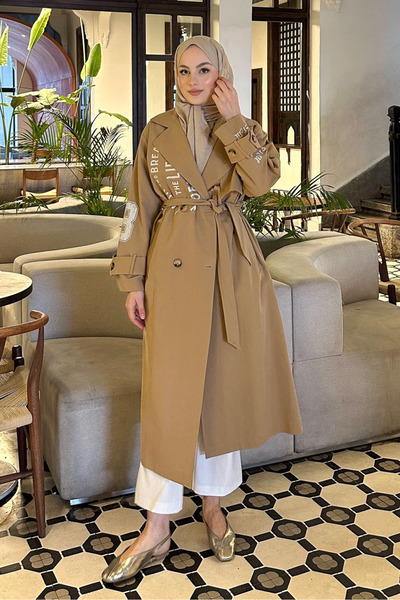 Ovn. Zayne Kol Kemerli Trençkot - Camel