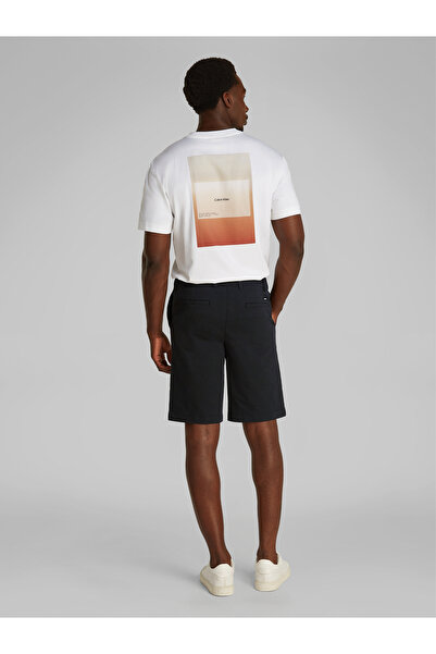 Calvin Klein Men Black Straight Twill Chino Shorts