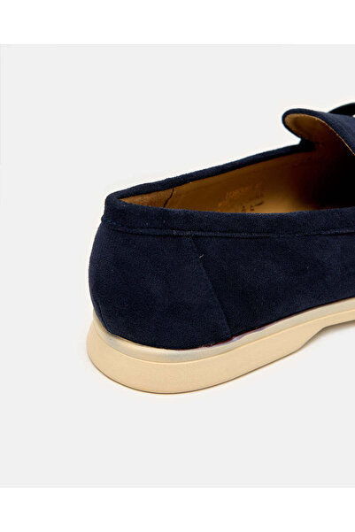 REDTAG Women Navy Loafer With Buckle Trim Upper