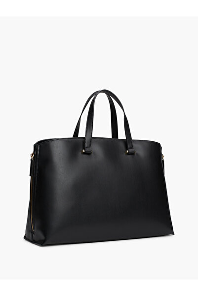 Tommy Hilfiger Women Black Modern Tote Bag