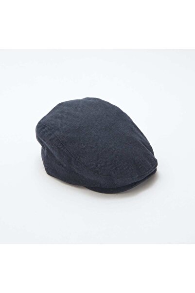 KİABİ Solid-Color Newsboy Cap BLUE