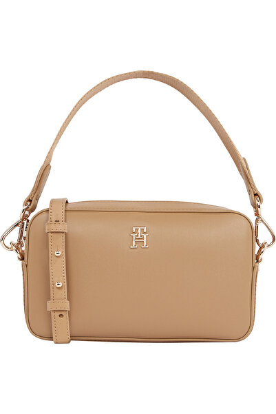 Tommy Hilfiger Women Safari Canvas Polyurethane Monogram Plaque Camera Bag