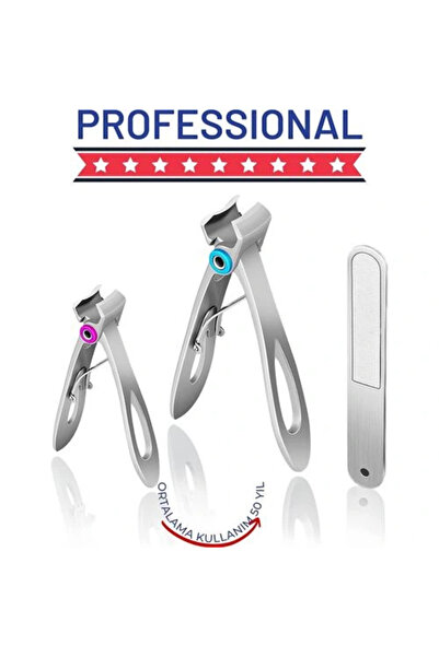 shopwave Professional Nail Clipper File Set Steel Special Boxed